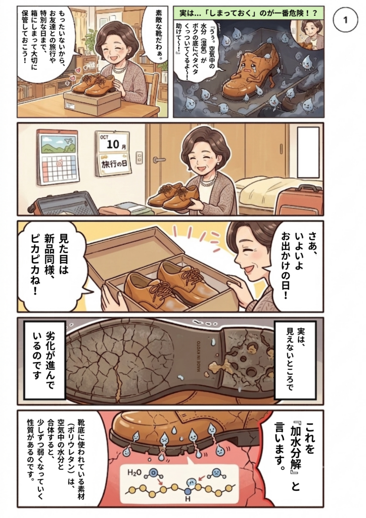 加水分解漫画1ページ